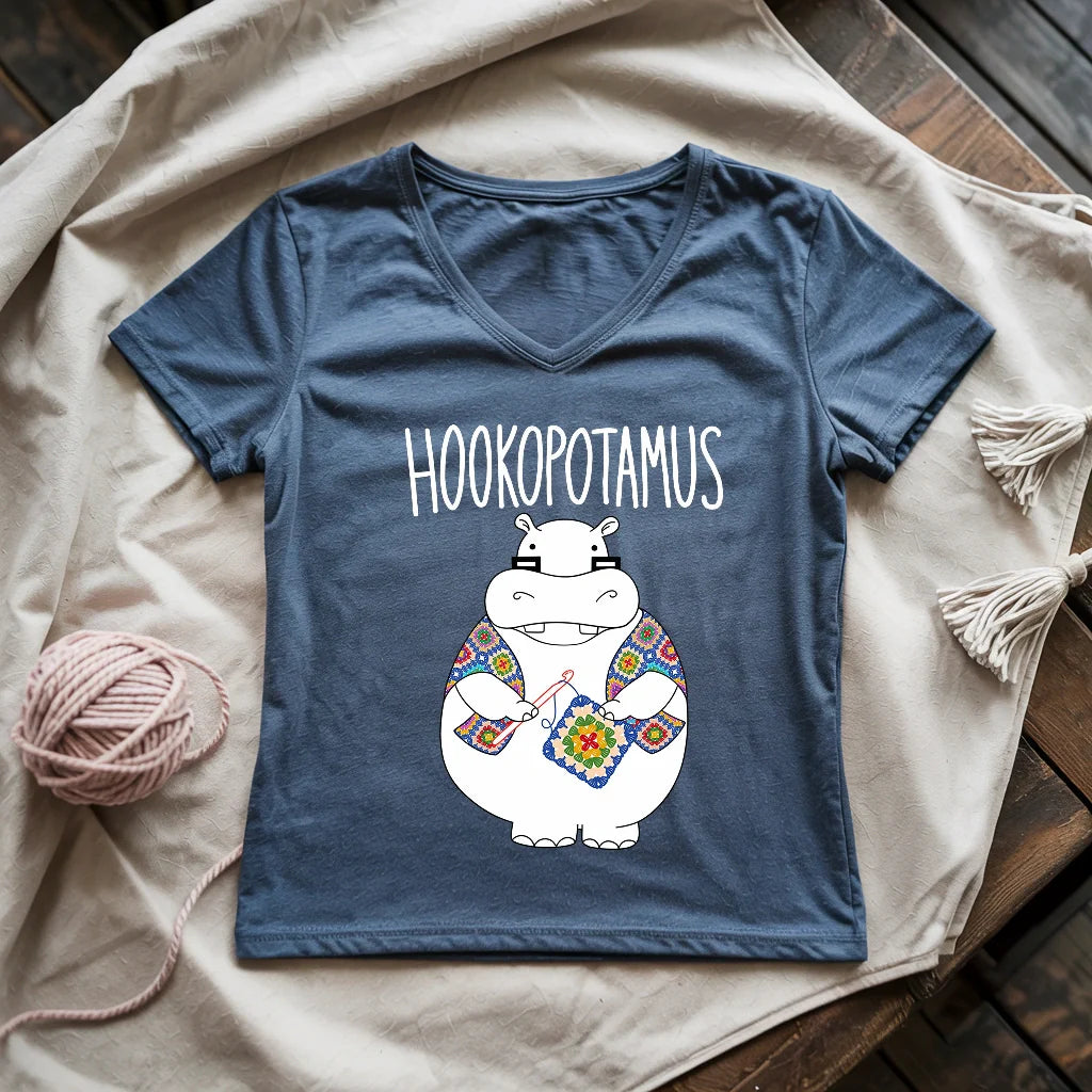 Hookopotamus Lady V-neck