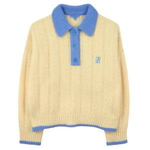Lemon Crush Polo Sweater