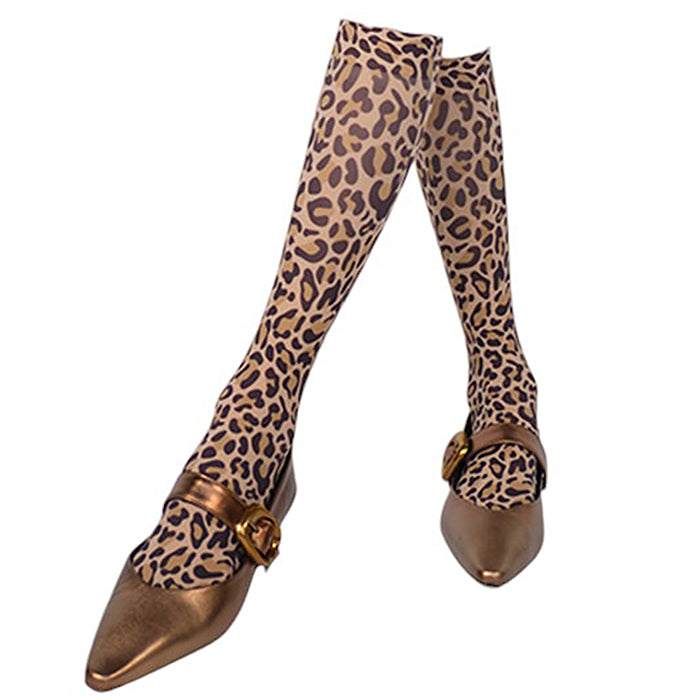 Wild Aura Leopard Print Socks