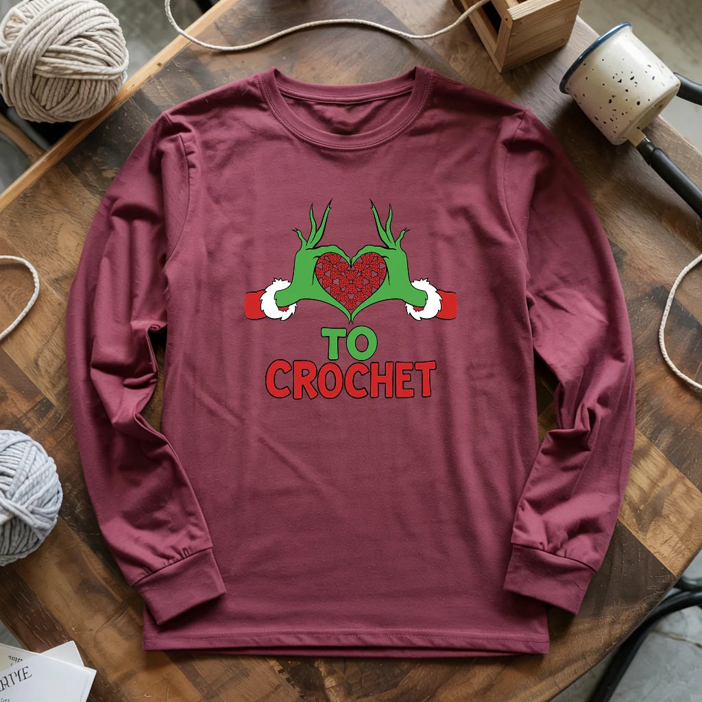Yarnville Heart Long Sleeve T-shirt