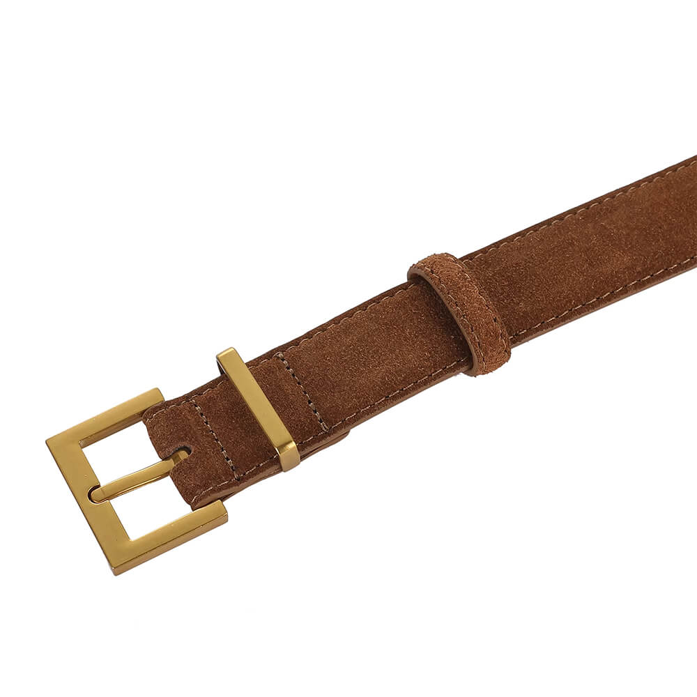 Minimalist Aesthetic Suede Belt
