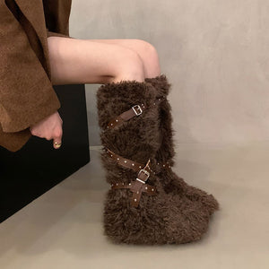 Moon Walk Furry Boots