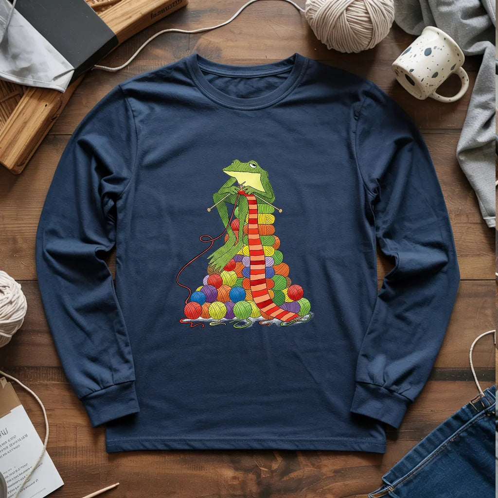 Yarn Frogging Long Sleeve T-shirt