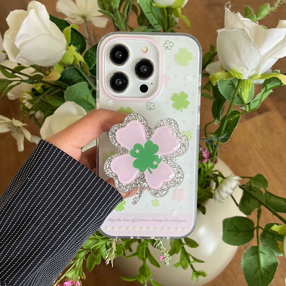 Pastel Aesthetic Clover iPhone Case