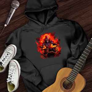 Fiery Drummer Guitar Hoodie
