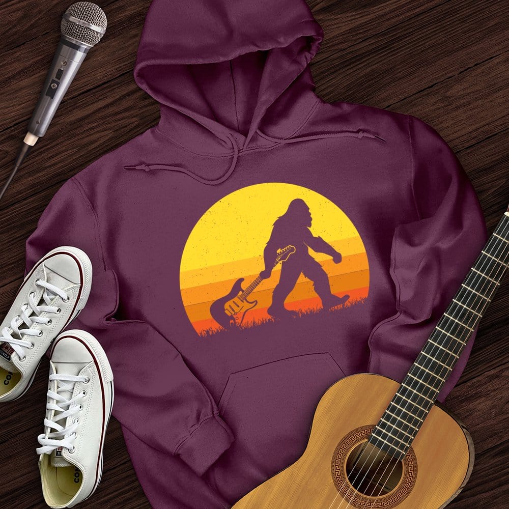 Bigfoot Dragging Guitar Hoodie