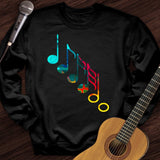 Colorful Music Notes Crewneck
