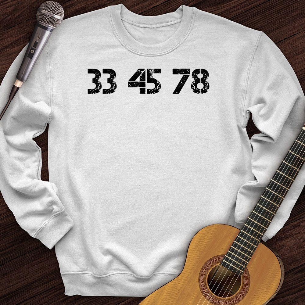 33-45-78 RPM Turntable Crewneck