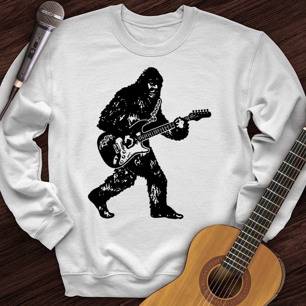 Bigfoot Playing Guitar Crewneck