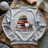 Coffee Yarn Books Sweatshirt