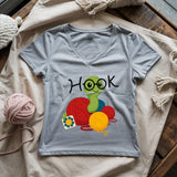 Hook Worm Lady V-neck