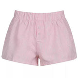 Soft Striped Lounge Shorts