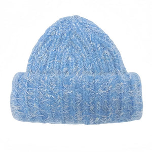 Warm Vibes Fuzzy Knit Beanie