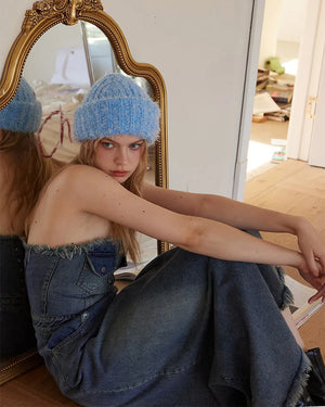 Warm Vibes Fuzzy Knit Beanie