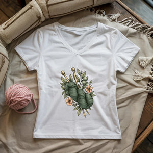 Botanical Yarn Lady V-neck