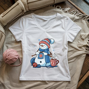 Frost and Knit Lady V-neck